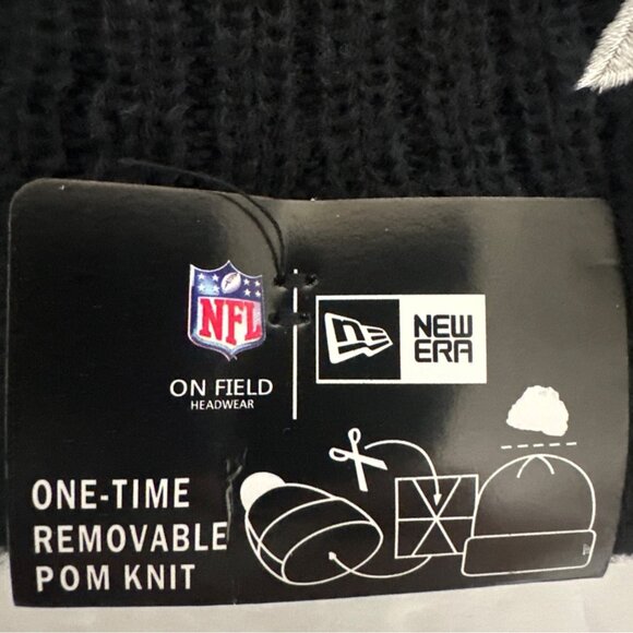 New Era NFL Atlanta Falcons On Field Removeable Pom Beanie Football Athleisure - Picture 3 of 8